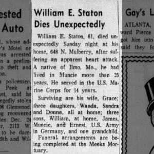 William E. Staton Obituary 