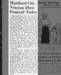 Obituary Charles Lee Futrell